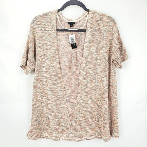 Torrid Coastalcore Faux Wrap Top Pastel Coquette Lightweight Knit NWT Size 10/12 - Picture 2 of 8